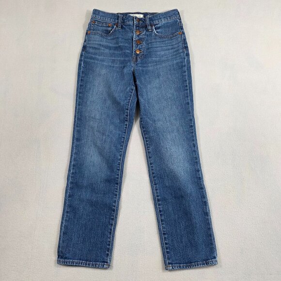 Madewell Denim - Madewell Jeans Womens 26 Blue Denim High Rise The Perfect Vintage Crop Jean